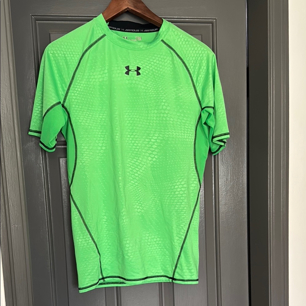 Under Armour Bright Green Performance Tee Compression